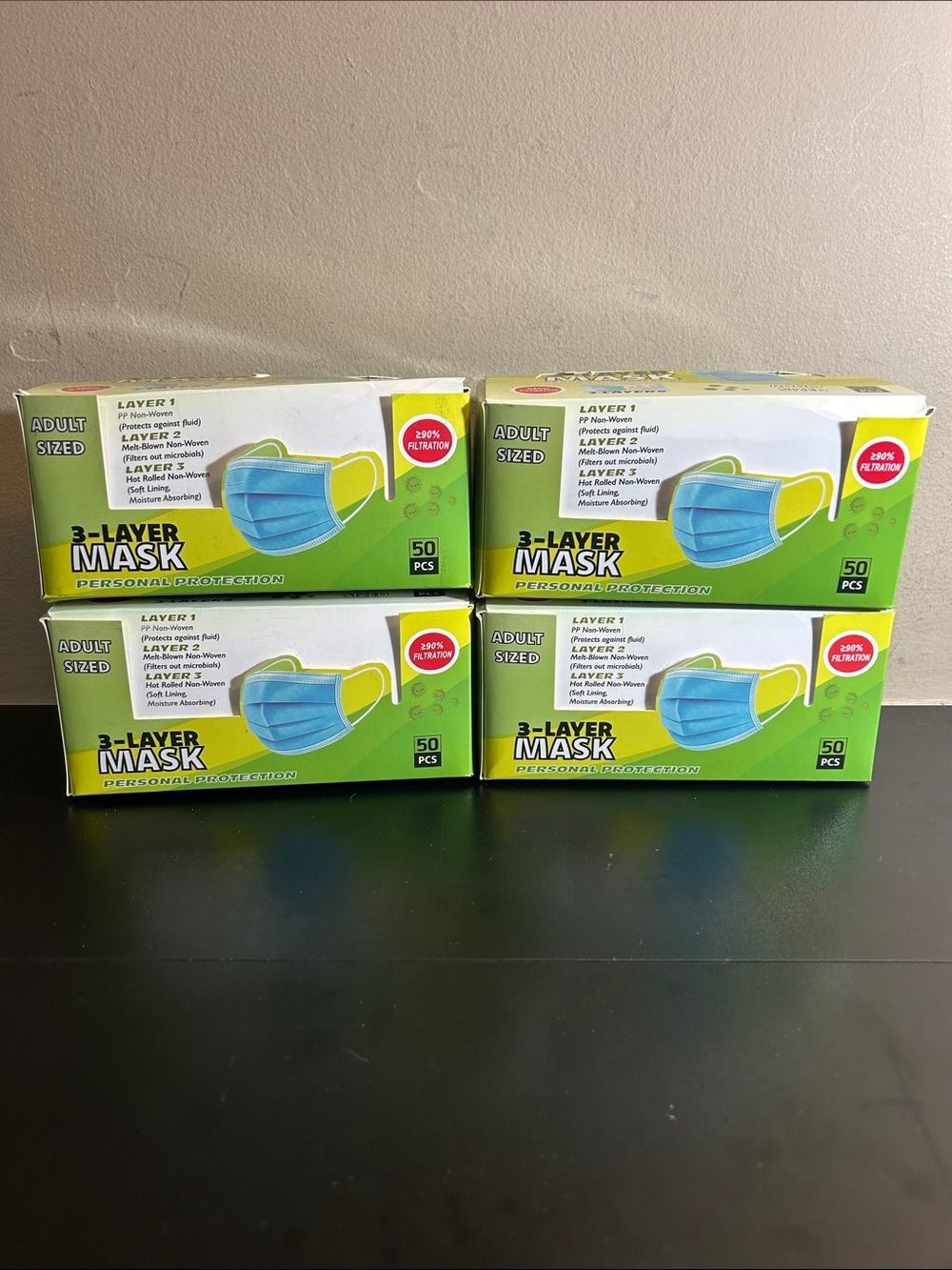 3-Layer Personal Protection Disposable Face Masks (50 pieces per box)